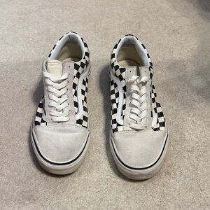 Vans Black and White Checkerboard Shoes